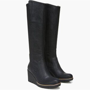 Dr. Scholl's Womens Lindy Comfort Insole Knee-High Wedge Boots Sz 6
